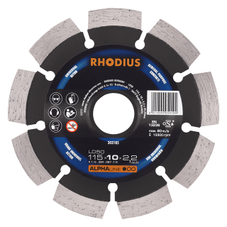Rhodius LD50 115x10,0x2,2x22,23 Diamantový kotouč Bal. 1