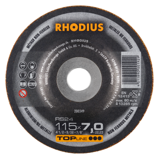 Rhodius RS24 115x7,0x22,23 Brusný kotouč Bal. 25