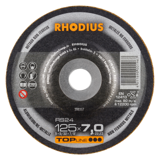 Rhodius RS24 125x7,0x22,23 Brusný kotouč Bal. 25