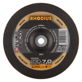 Rhodius RS28 230x7,0x22,23 Brusný kotouč Bal. 10