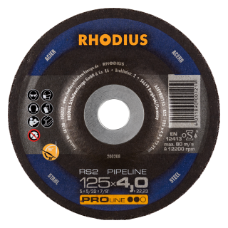 Rhodius RS2 125x4,0x22,23 Brusný kotouč Bal. 25