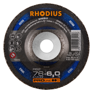 Rhodius RS2 76x6,0x10,0 Brusný kotouč Bal. 25