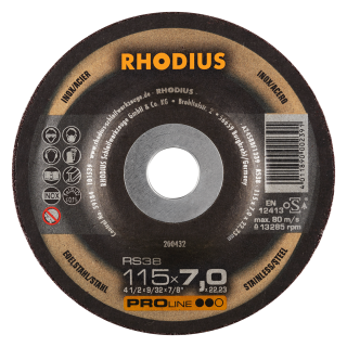 Rhodius RS38 115x7,0x22,23 Brusný kotouč Bal. 25