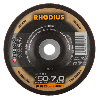 Rhodius RS38 150x7,0x22,23 Brusný kotouč Bal. 10