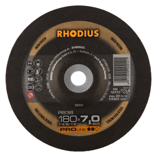 Rhodius RS38 180x7,0x22,23 Brusný kotouč Bal. 10