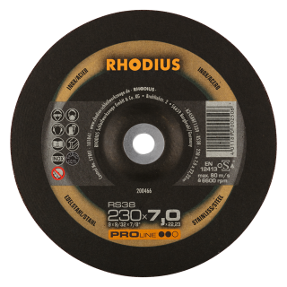 Rhodius RS38 230x7,0x22,23 Brusný kotouč Bal. 10