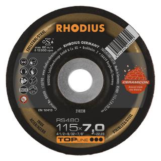 Rhodius RS480 115x7,0x22,23 Brusný kotouč Bal. 25
