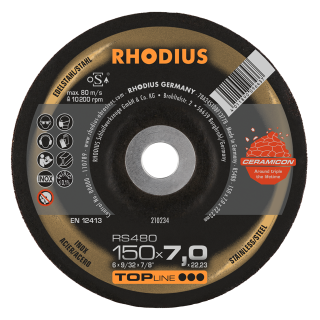 Rhodius RS480 150x7,0x22,23 Brusný kotouč Bal. 10