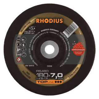 Rhodius RS480 180x7,0x22,23 Brusný kotouč Bal. 10