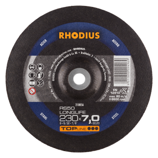 Rhodius RS50 LONGLIFE 230x7,0x22,23 Brusný kotouč Bal. 10