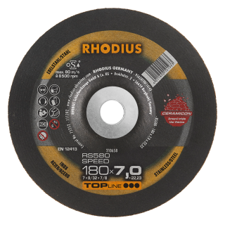 Rhodius RS580 Extended 180x7,0x22,23 Brusný kotouč Bal. 10
