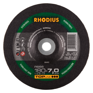 Rhodius RS66 180x7,0x22,23 Brusný kotouč Bal. 10