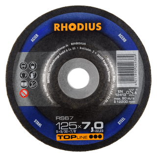 Rhodius RS67 125x7,0x22,23 Brusný kotouč Bal. 25