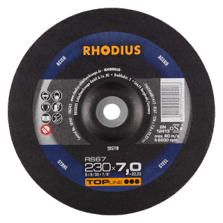 Rhodius RS67 230x7,0x22,23 Brusný kotouč Bal. 10