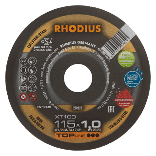 Rhodius XT100 Extended 115x1,0x22,23 Řezný kotouč Bal. 25