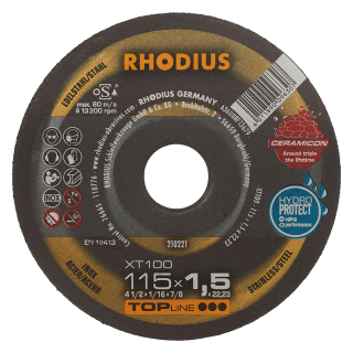 Rhodius XT100 Extended 115x1,5x22,23 Řezný kotouč Bal. 25