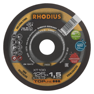 Rhodius XT100 Extended 125x1,5x22,23 Řezný kotouč Bal. 25