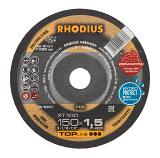 Rhodius XT100 Extended 150x1,5x22,23 Řezný kotouč Bal. 25
