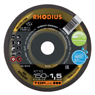 Rhodius XT10 150x1,5x22,23 Řezný kotouč Bal. 25