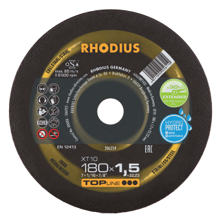 Rhodius XT10 180x1,5x22,23 Řezný kotouč Bal. 25