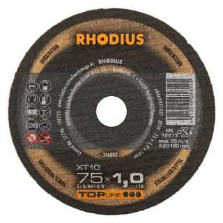Rhodius XT10 Mini 75x1,0x10,00 Řezný kotouč Bal. 50