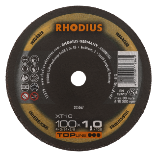 Rhodius XT10 Mini 100x1,0x10,00 Řezný kotouč Bal. 25