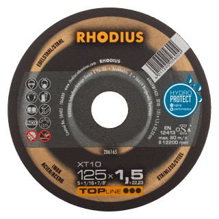 Rhodius XT10 125x1,5x22,23 Řezný kotouč Bal. 50