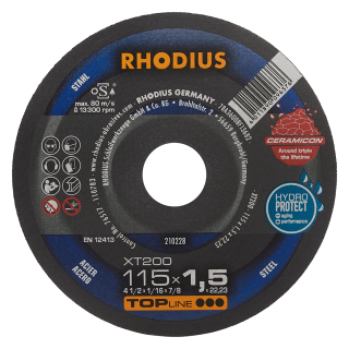 Rhodius XT200 Extended 115x1,5x22,23 Řezný kotouč Bal. 25