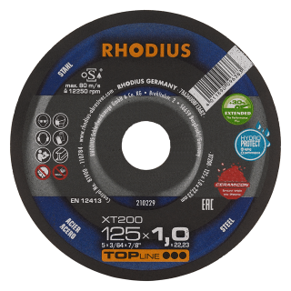 Rhodius XT200 Extended 125x1,0x22,23 Řezný kotouč Bal. 25