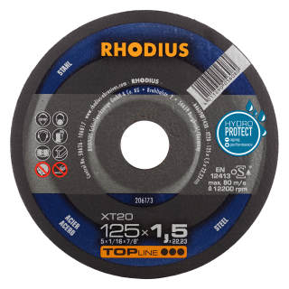 Rhodius XT20 125x1,5x22,23 Řezný kotouč Bal. 50