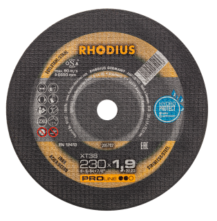 Rhodius XT38 230x1,9x22,23 Řezný kotouč Bal. 25