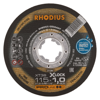 Rhodius XT38 X-lock 115x1,0x22,23 Řezný kotouč Bal. 50
