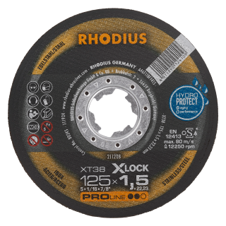Rhodius XT38 X-lock 125x1,5x22,23 Řezný kotouč Bal. 25