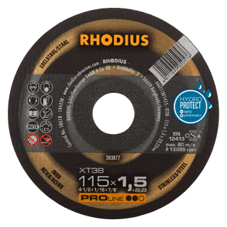 Rhodius XT38 115x1,5x22,23 Řezný kotouč Bal. 50