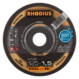 Rhodius XT38 125x1,5x22,23 Řezný kotouč Bal. 50