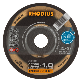 Rhodius XT38 125x1,0x22,23 Řezný kotouč Bal. 50