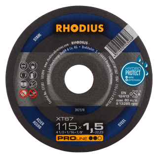 Rhodius XT67 115x1,5x22,23 Řezný kotouč Bal. 50