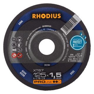 Rhodius XT67 125x1,5x22,23 Řezný kotouč Bal. 50