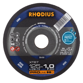 Rhodius XT67 125x1,0x22,23 Řezný kotouč Bal. 50