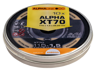 Rhodius XT70 115x1,5x22,23 Řezný kotouč Bal. 10
