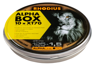 Rhodius XT70 125x1,5x22,23 Řezný kotouč Bal. 10