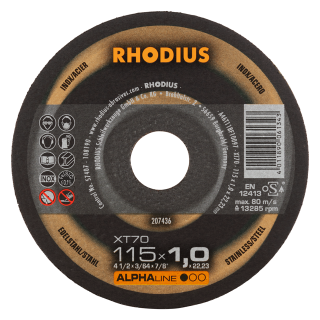 Rhodius XT70 115x1,0x22,23 Řezný kotouč Bal. 50
