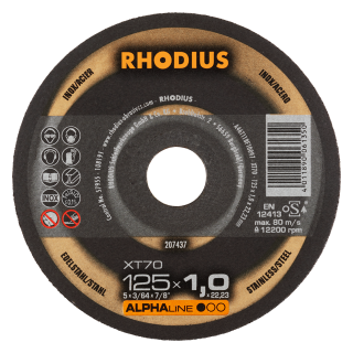 Rhodius XT70 125x1,0x22,23 Řezný kotouč Bal. 100
