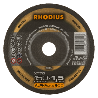 Rhodius XT70 150x1,5x22,23 Řezný kotouč Bal. 25