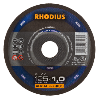 Rhodius XT77 125x1,0x22,23 Řezný kotouč Bal. 100