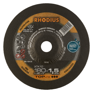 Rhodius XTK10 180x1,5x22,23 Řezný kotouč Bal. 25