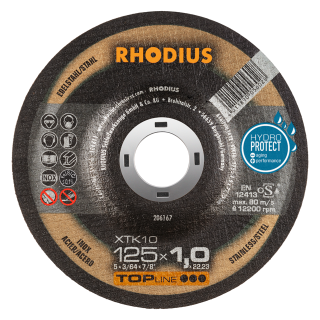 Rhodius XTK10 125x1,0x22,23 Řezný kotouč Bal. 50