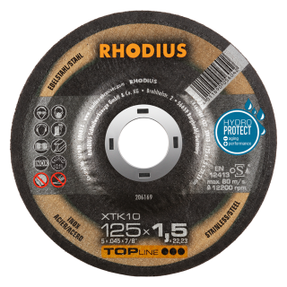 Rhodius XTK10 125x1,5x22,23 Řezný kotouč Bal. 50