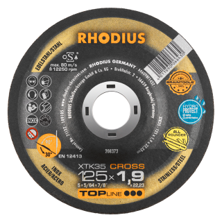 Rhodius XTK35 Cross 125x1,9x22,23 Řezný kotouč Bal. 25