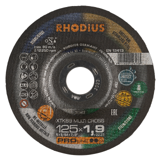 Rhodius XTK69 Multi Cross 125x1,9x22,24 Řezný kotouč Bal. 25